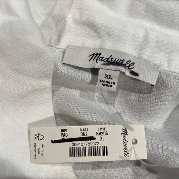NWT Madewell Sz XL White Embroidered Lace Button-Up Shirt NV206 - Picture 6 of 12